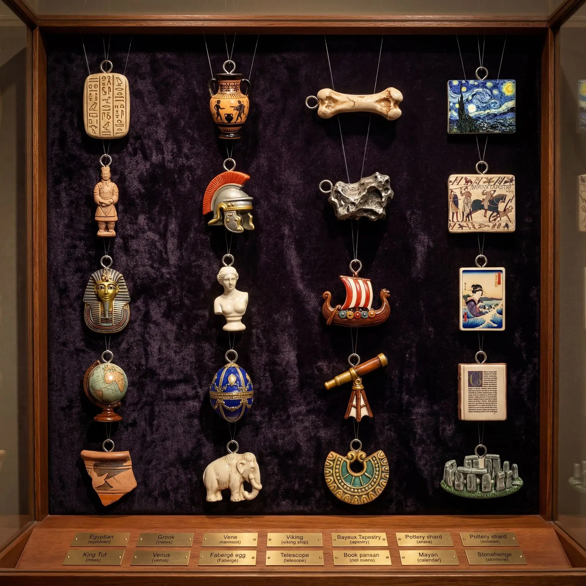 Jewelry Making History - ミニペンダント、アンティーク世界史の工芸品、ネックレス、ブレスレット、バッグ、DIYジュエリー作りに使えるヴィンテージオーナメント。