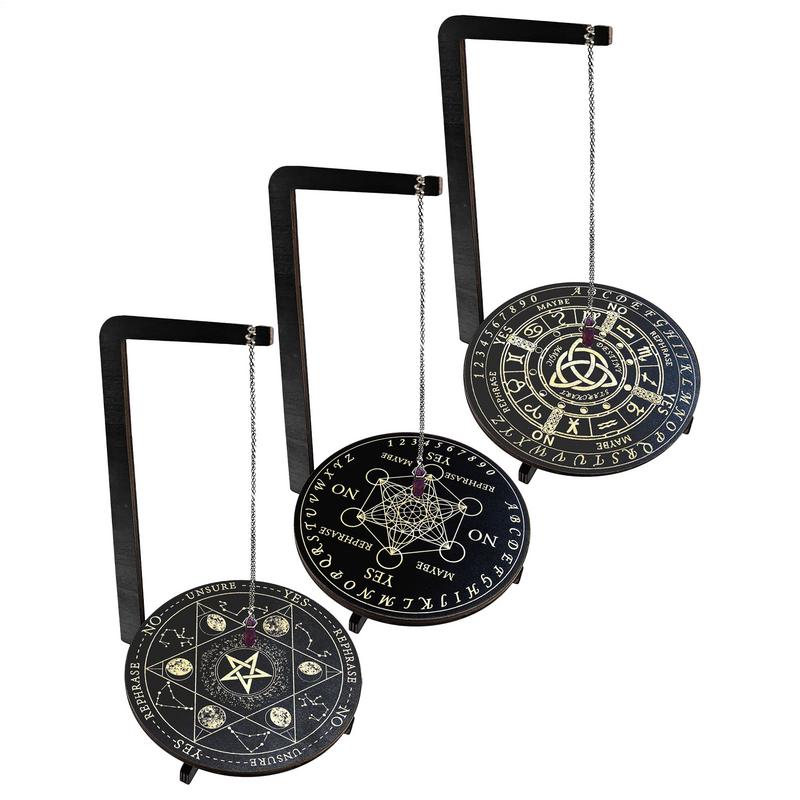 Jewelry Making Board - 木製振り子ディスプレイスタンドジュエリークリスタルディスプレイ棚スタンドダウジングプランシェットボード寝室リビングルームヨガ瞑想