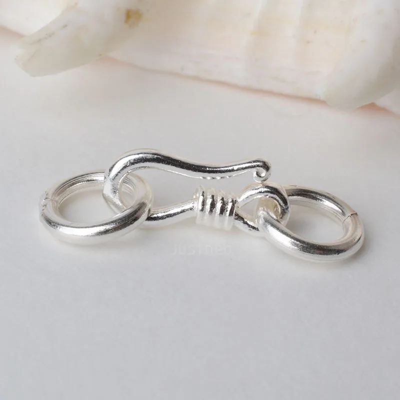 Lobster Clasp Silver - スターリングシルバー S フック & アイ フィッシュ