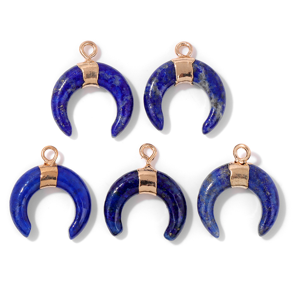 ラピスラズリストーンペンダント、ブルームーン、アップル、オー - Jewelry Making Gemstones のレビューと価格