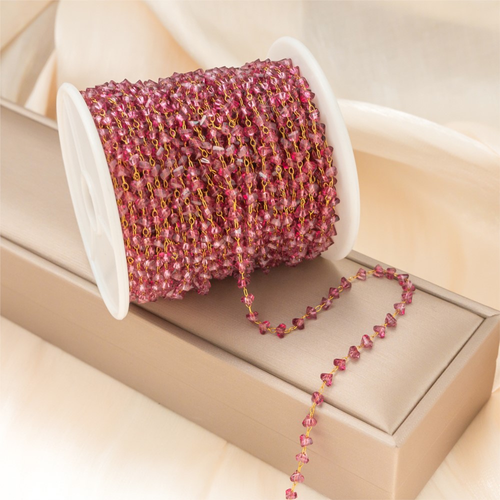 0.5メートル/1メートル 天然石ビーズ バルクチェーン ジ - Jewelry Making Gemstones のレビューと価格