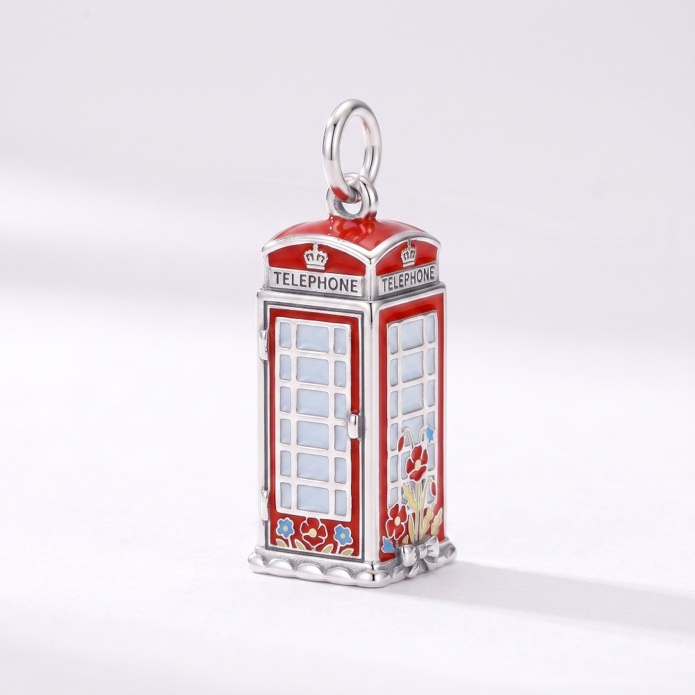 かわいいステンレス製の漫画風ペンダント。ミニチュアの英国をテ - Jewelry Making London のレビューと価格