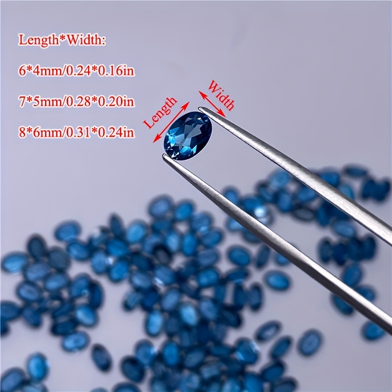 1pc natural London blue topaz- - Jewelry Making London のレビューと価格