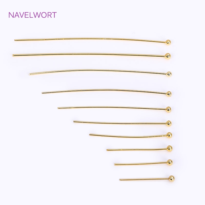 50 ピース/ロット 18 18K ゴールドメッキピン真鍮ボ - Jewelry Making Drill のレビューと価格