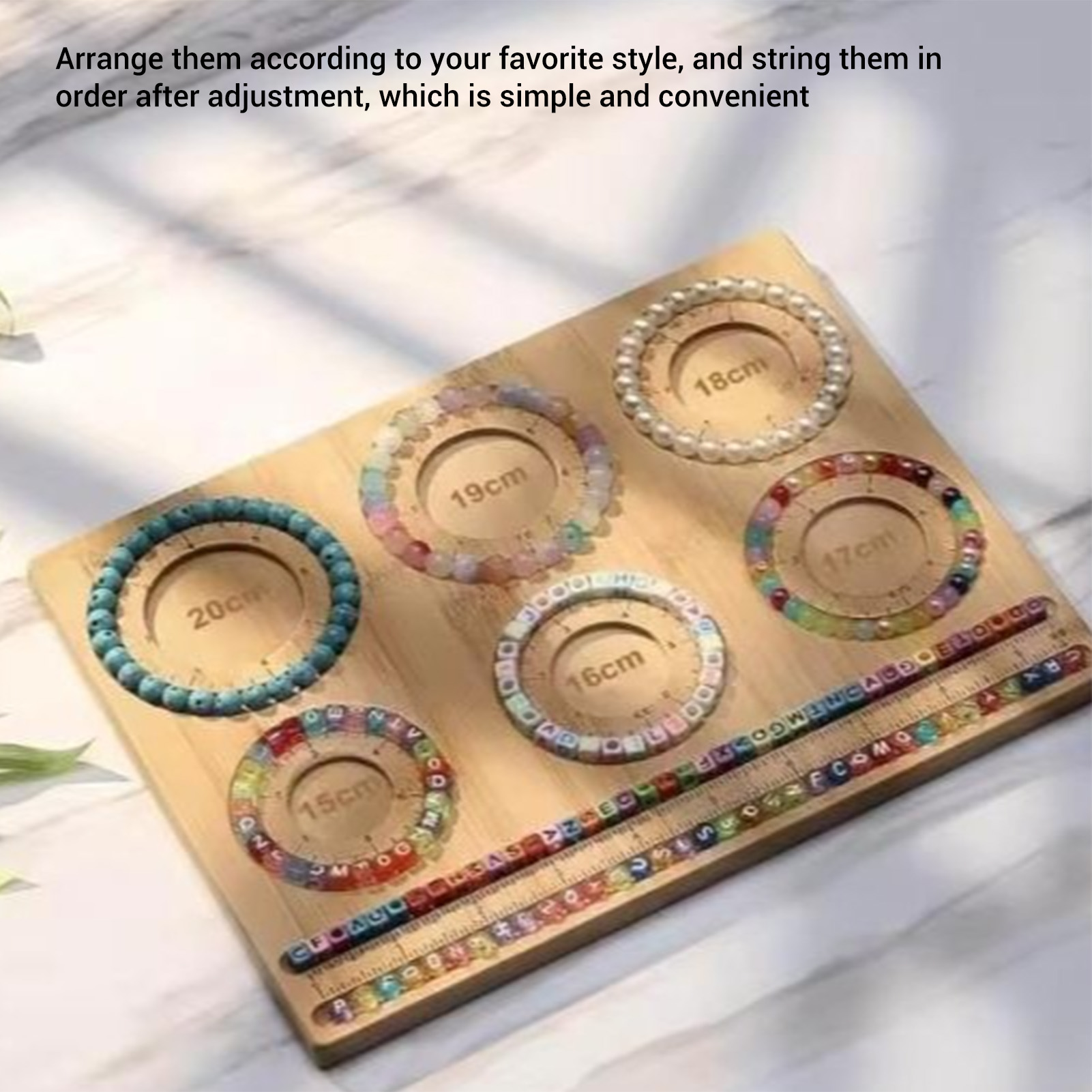 ジュエリー作り用ビーズボード 15-20cmスケール 木製ジ - Jewelry Making Board のレビューと価格