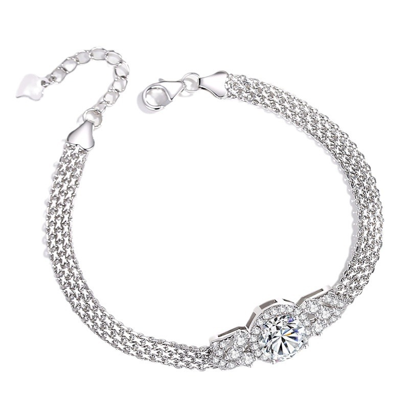 新しい 2 カラット D カラー VVS1 モアッサナイトラ - Lobster Clasp Silver のレビューと価格