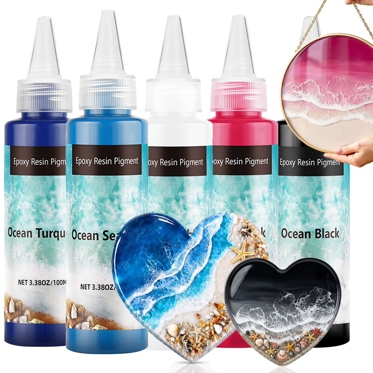 ディープブルーのエポキシ樹脂顔料ペースト 100ml（3.4 - Jewelry Making Board のレビューと価格
